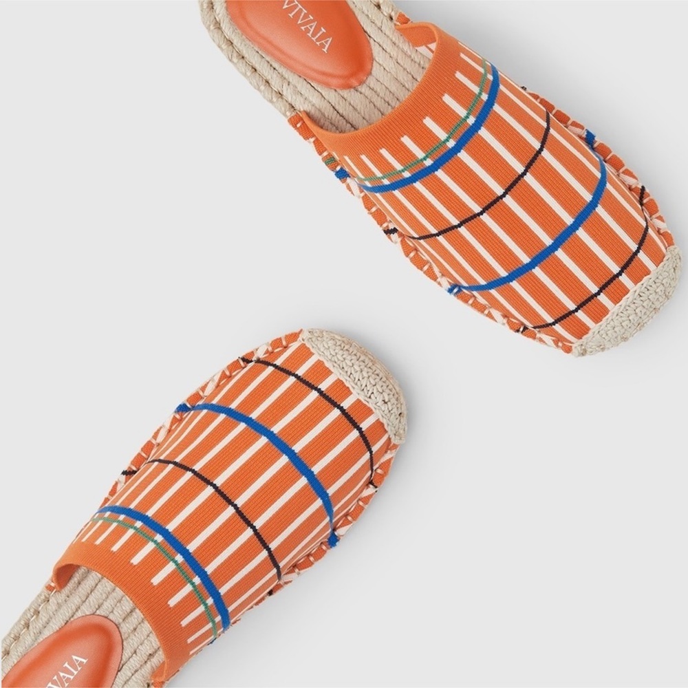 VIVAIA Round-Toe Espadrille Mules size EU/39 US/8 - Picture 4 of 11
